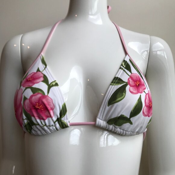 Billabong surf white pink floral print flower bikini - Picture 4 of 9